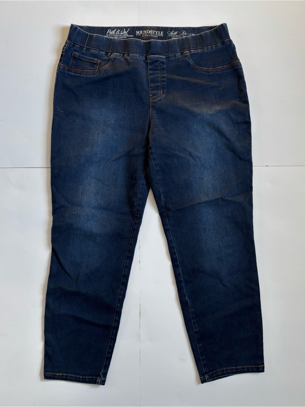 Soundstyle Women's Dark Blue Pull-On Jeggings
